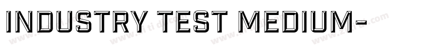 industry test medium字体转换